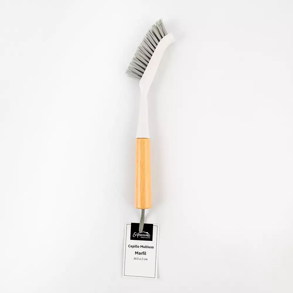 Cepillo Expressions Multiusos 30Cm Blanco Bambu Plastico 2321011