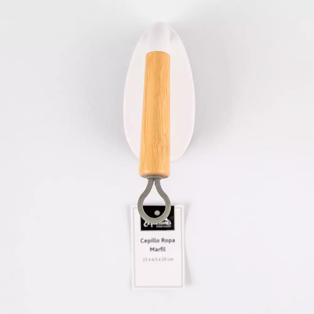 Cepillo Expressions Ropa 15Cm Blanco Bambu Plastico 2321018