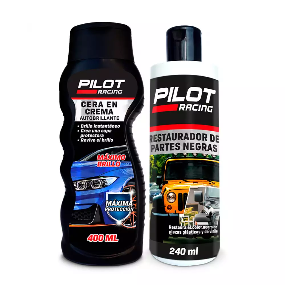 Cera Pilot Racing 873632 Restaurador 640 Ml Plastico 2 Unds Si