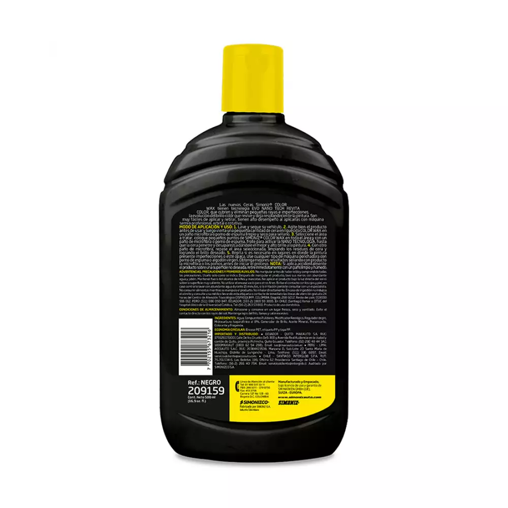Cera Simoniz Wax Negro 401 500 Ml 209159