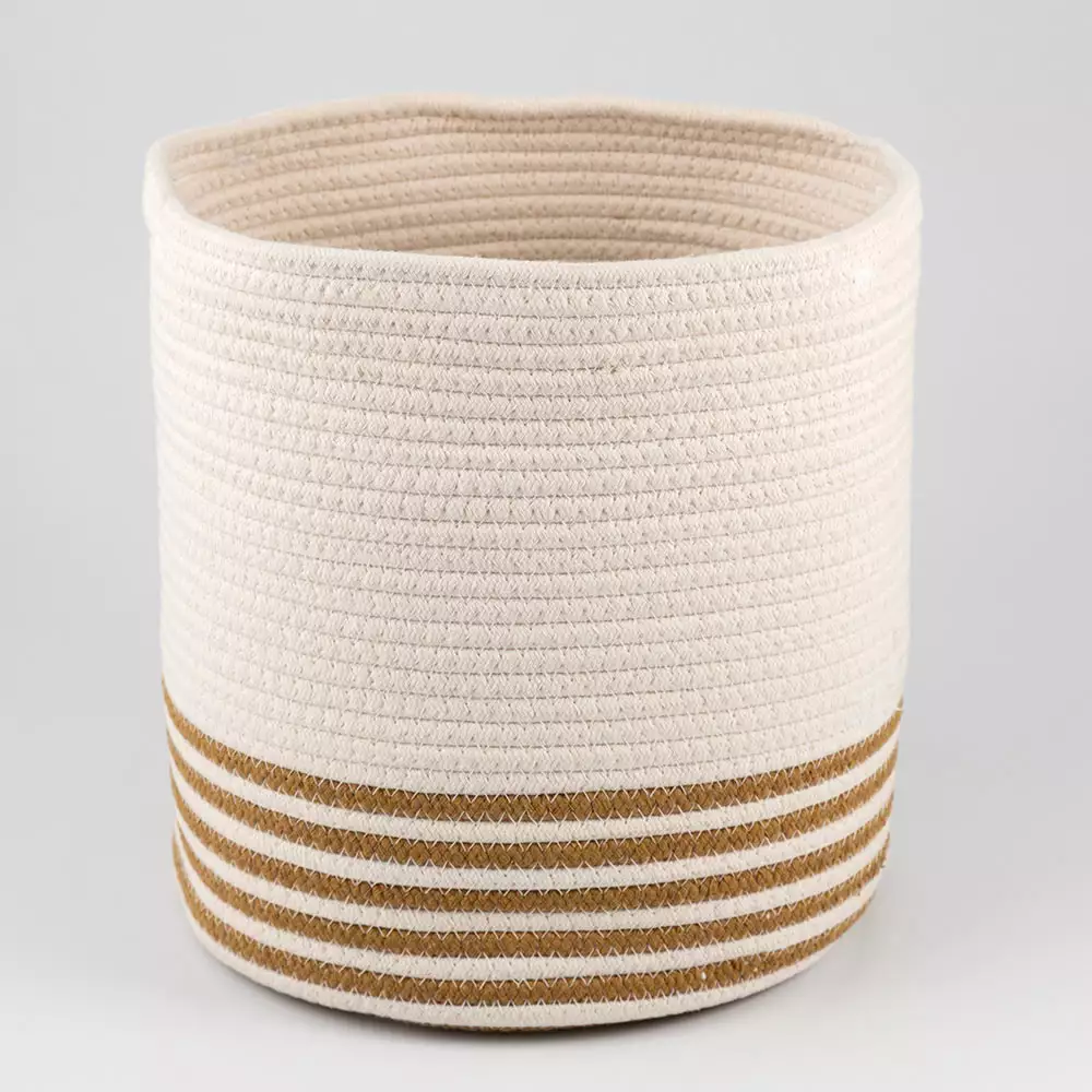 Cesta Decorativa Concepts Grande Monocromia 30X30X30Cm Natural 08