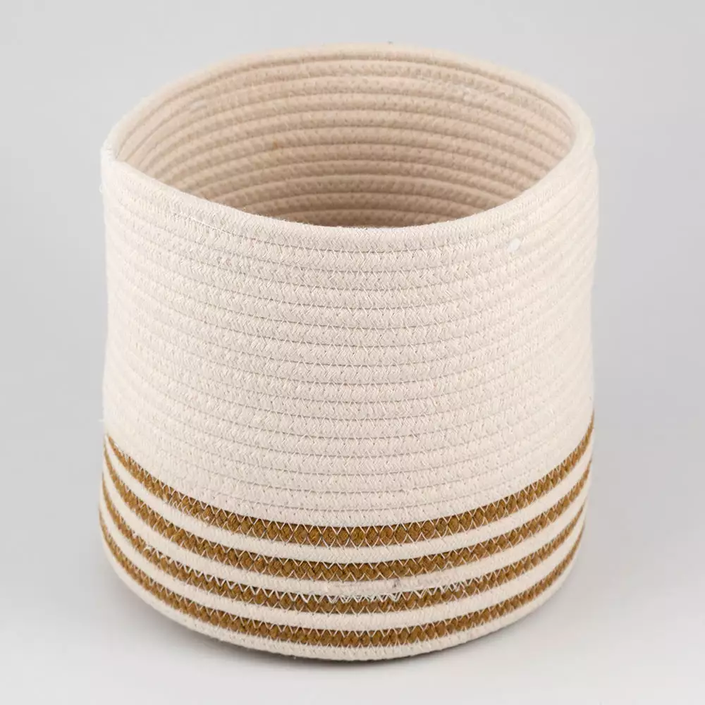 Cesta Decorativa Concepts Mediana Monocromia 24X24X24Cm Natural 0