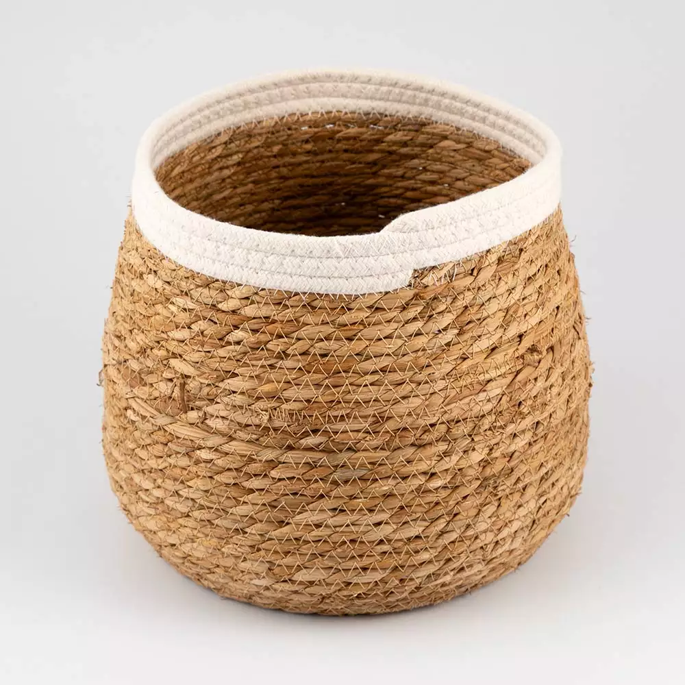 Cesta Decorativa Concepts Monocromia 23X24X23Cm Blanco 085-612330