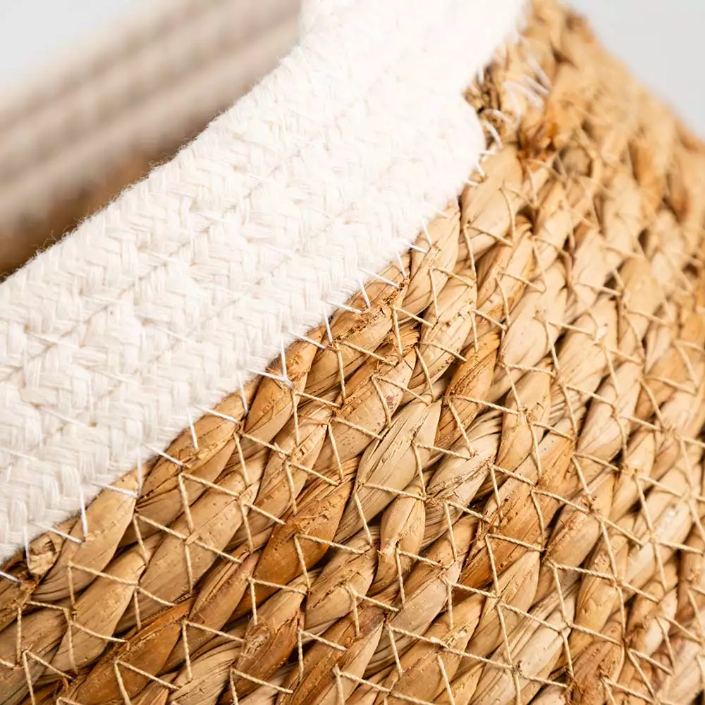 Cesta Decorativa Concepts Monocromia 23X24X23Cm Blanco 085-612330