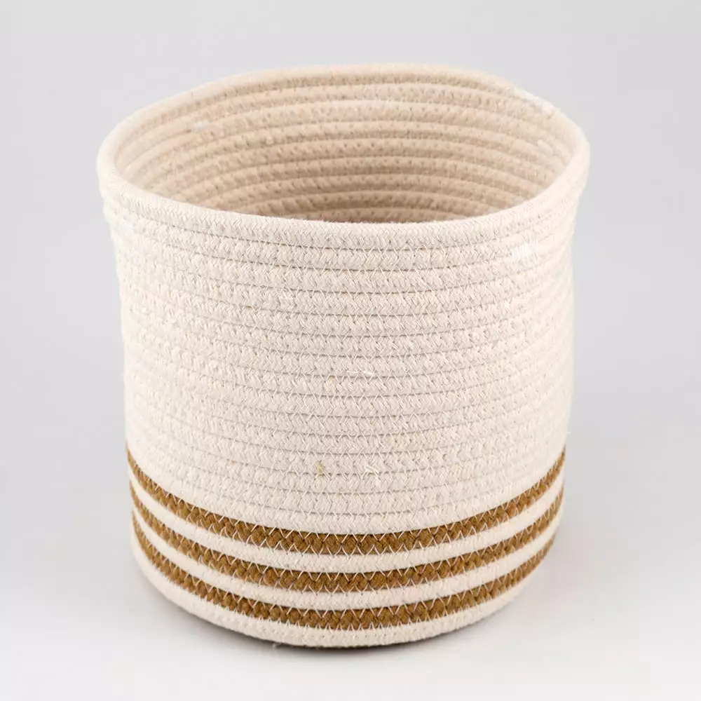 Cesta Decorativa Concepts Pequena Monocromia 20X20X20Cm Natural 0
