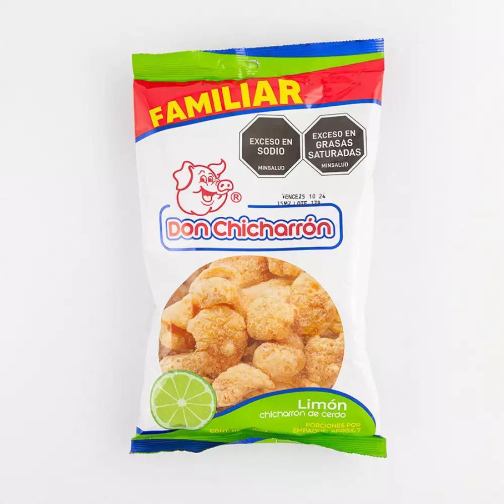 Chicharron Don Chicharron Tradicional 100 Gr Limon - Home Sentry