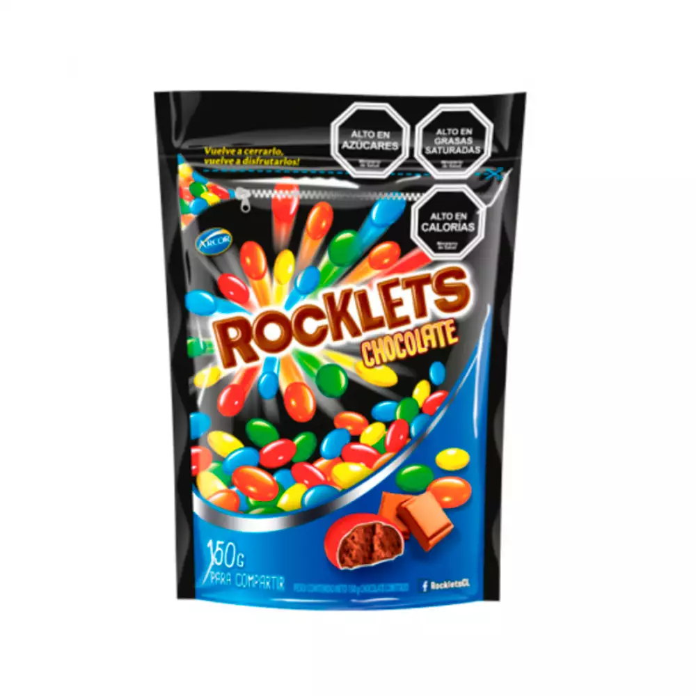 Chocolate Arcor Rocklets Doypack 150 Gr Chocolate 90107942727