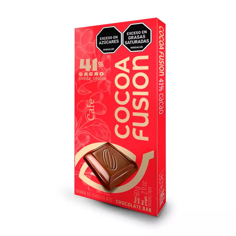 Chocolate Cocoa Fusion 41 Cacao 60 Gr Cafe Barra0611