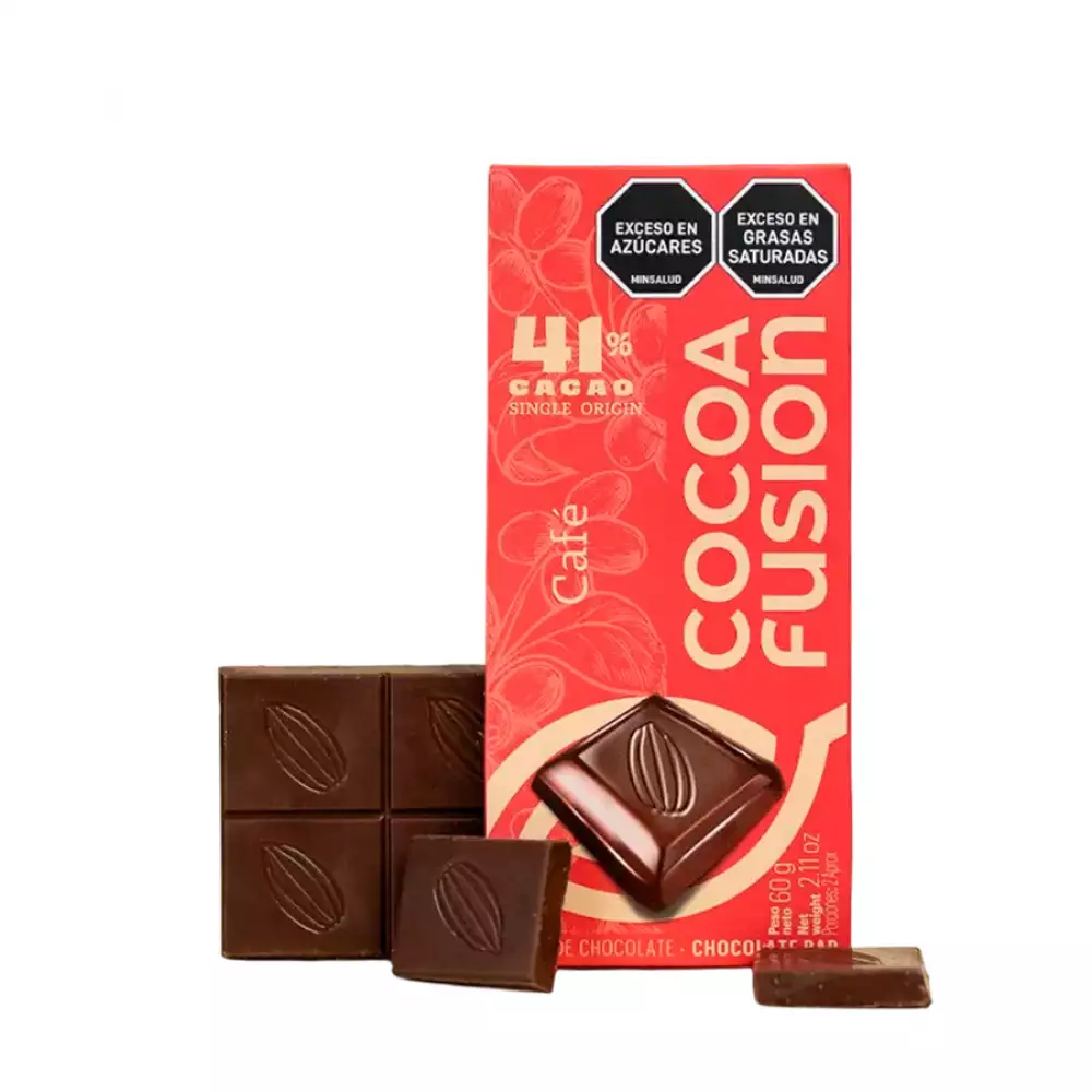 Chocolate Cocoa Fusion 41 Cacao 60 Gr Cafe Barra0611