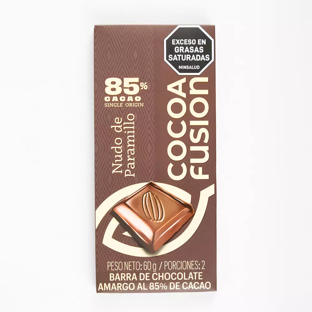Chocolate Cocoa Fusion Nudo Paramillo 85 60 Gr Barra0383