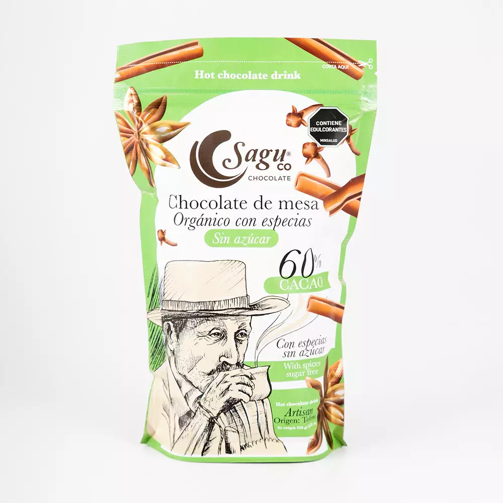 Chocolate Especias Sagu Mesa 250 Gr Chocolatemesaespecia