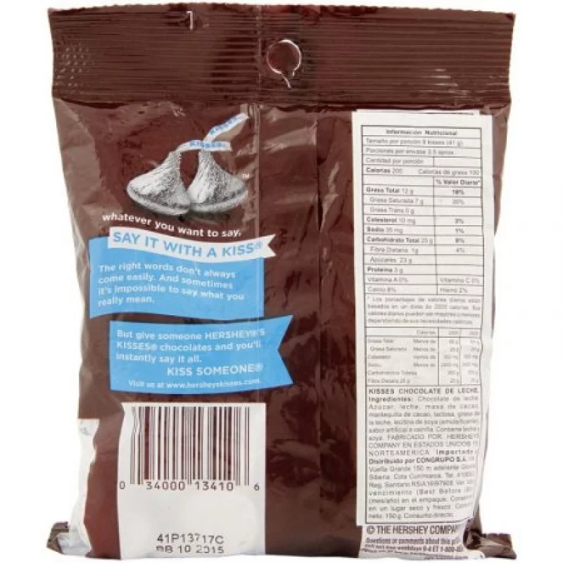 Chocolate Hershey 150 Gramos Kisses