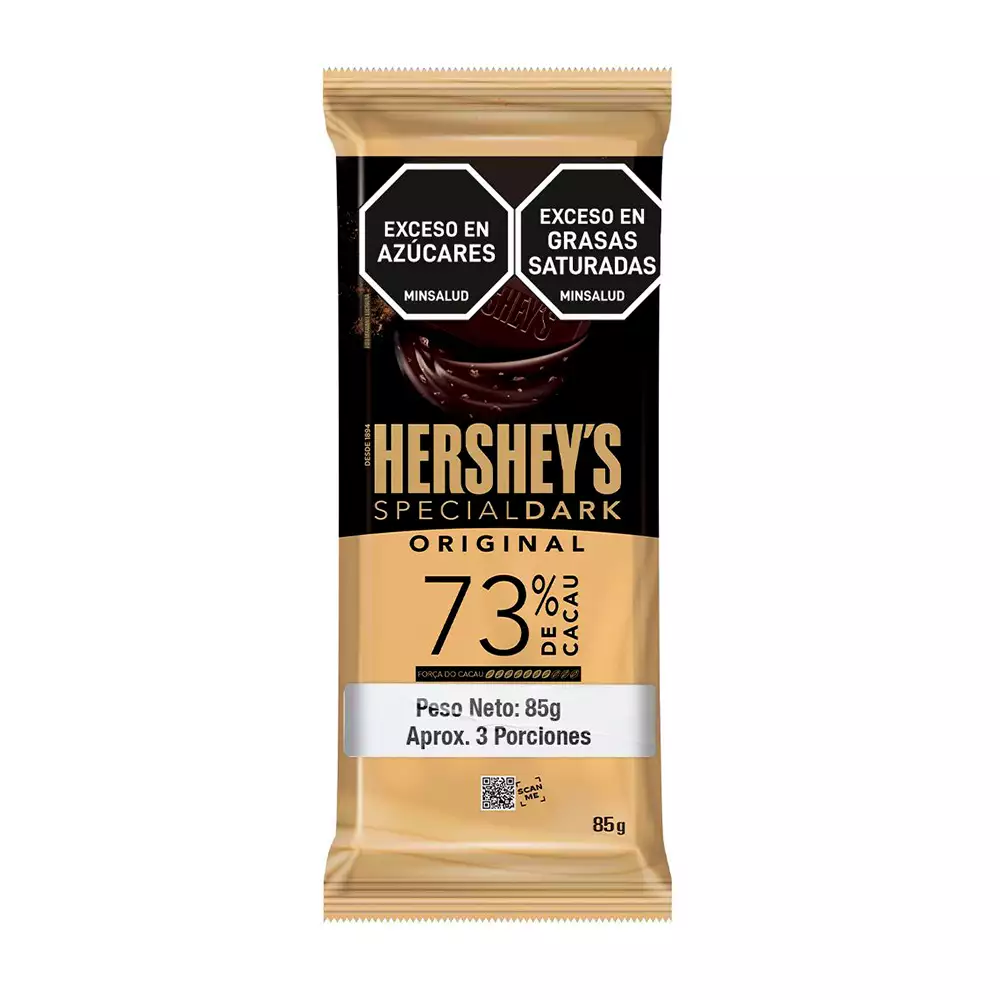 Chocolate Hersheys Tableta Cacao 85 Gr 22118