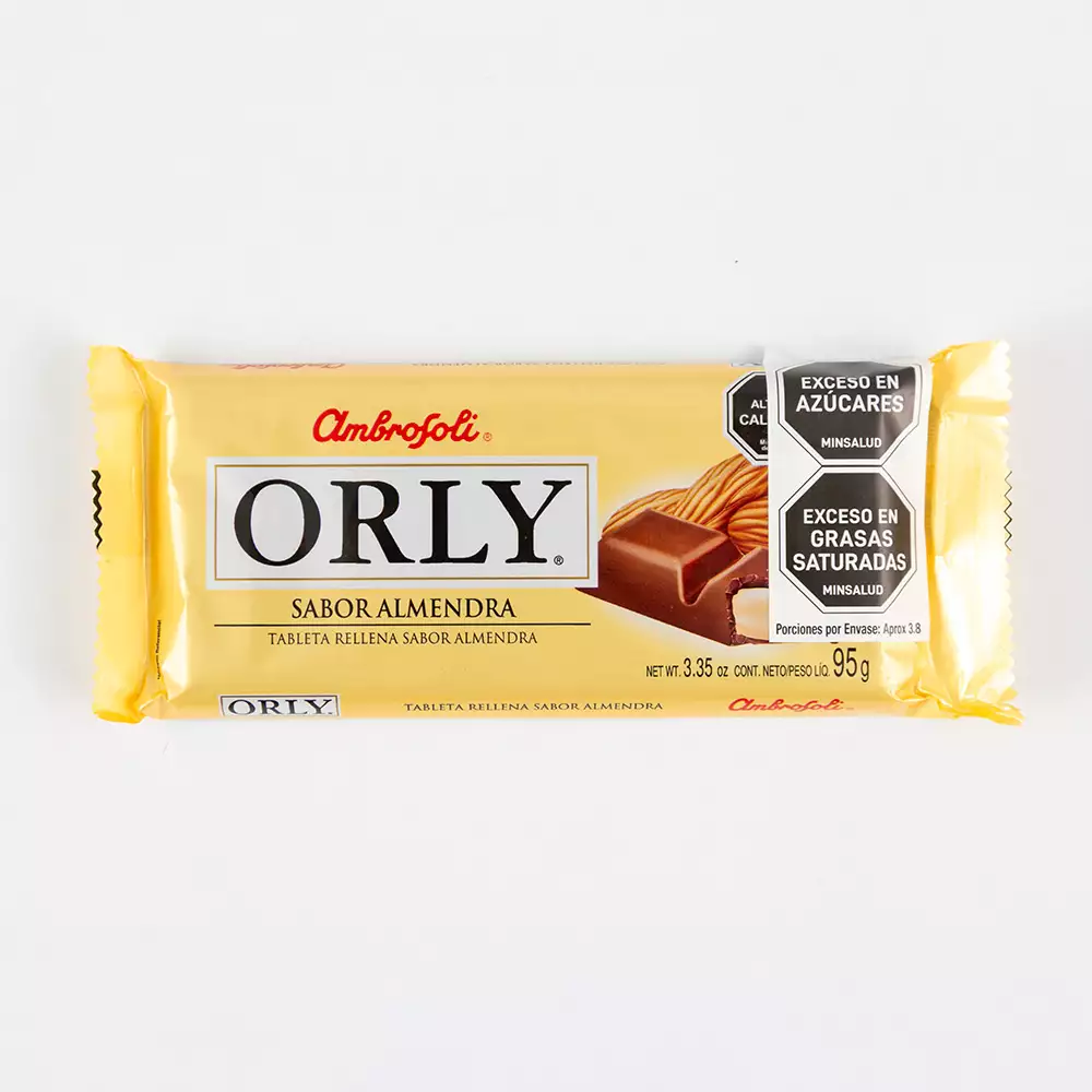 Chocolate Orly 95 Gr Almendra 3003