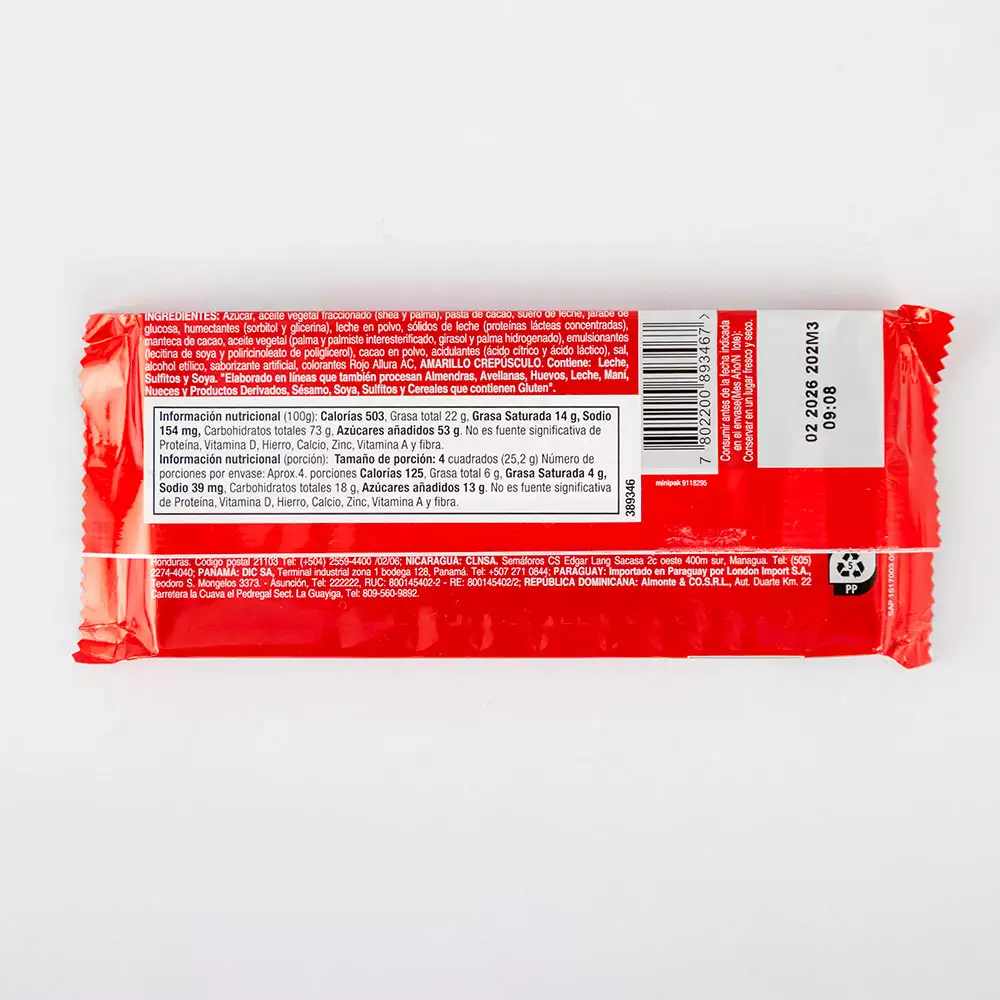 Chocolate Orly 95 Gr Fresa 3001