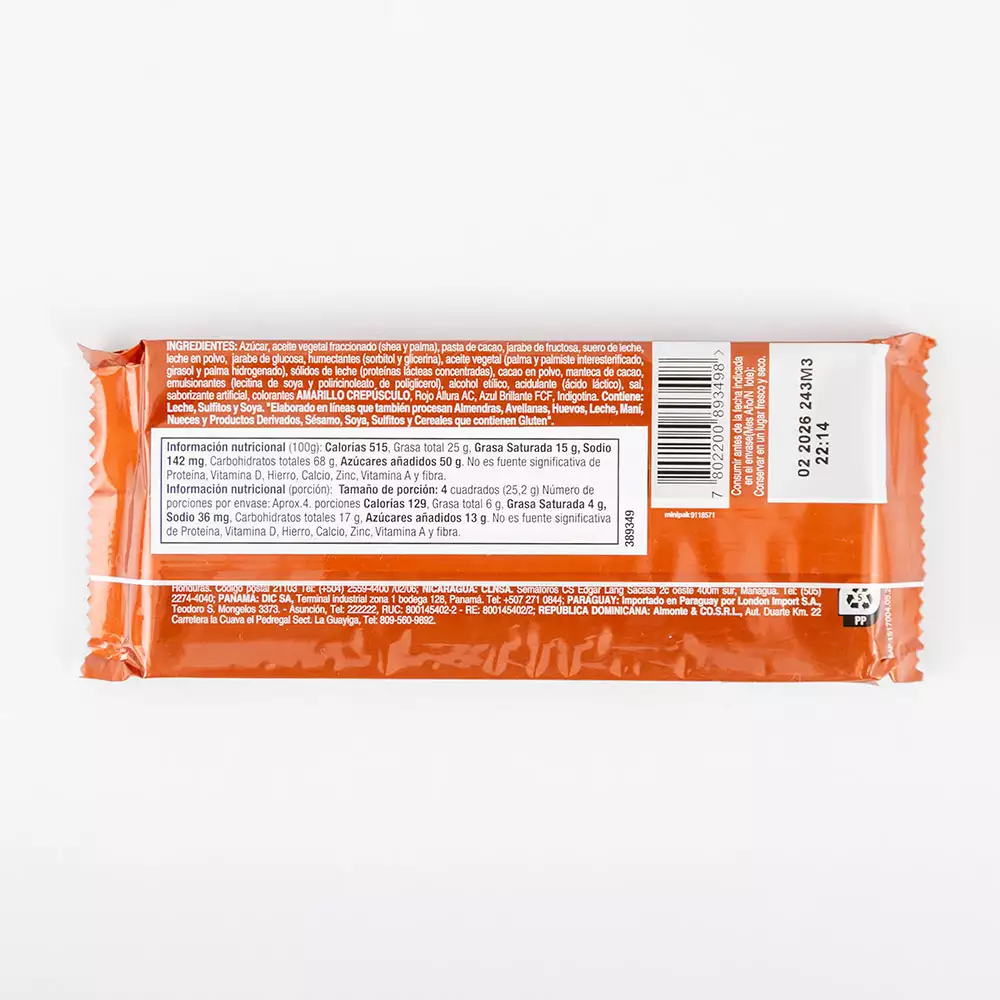 Chocolate Orly Trufa 95 Gr 3002