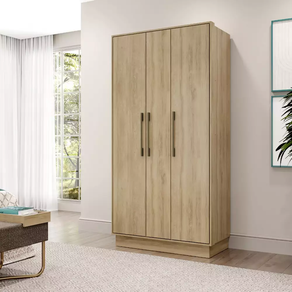 Closet Bertolini 92X182X45Cm Cafe 100% Mdp 113519360