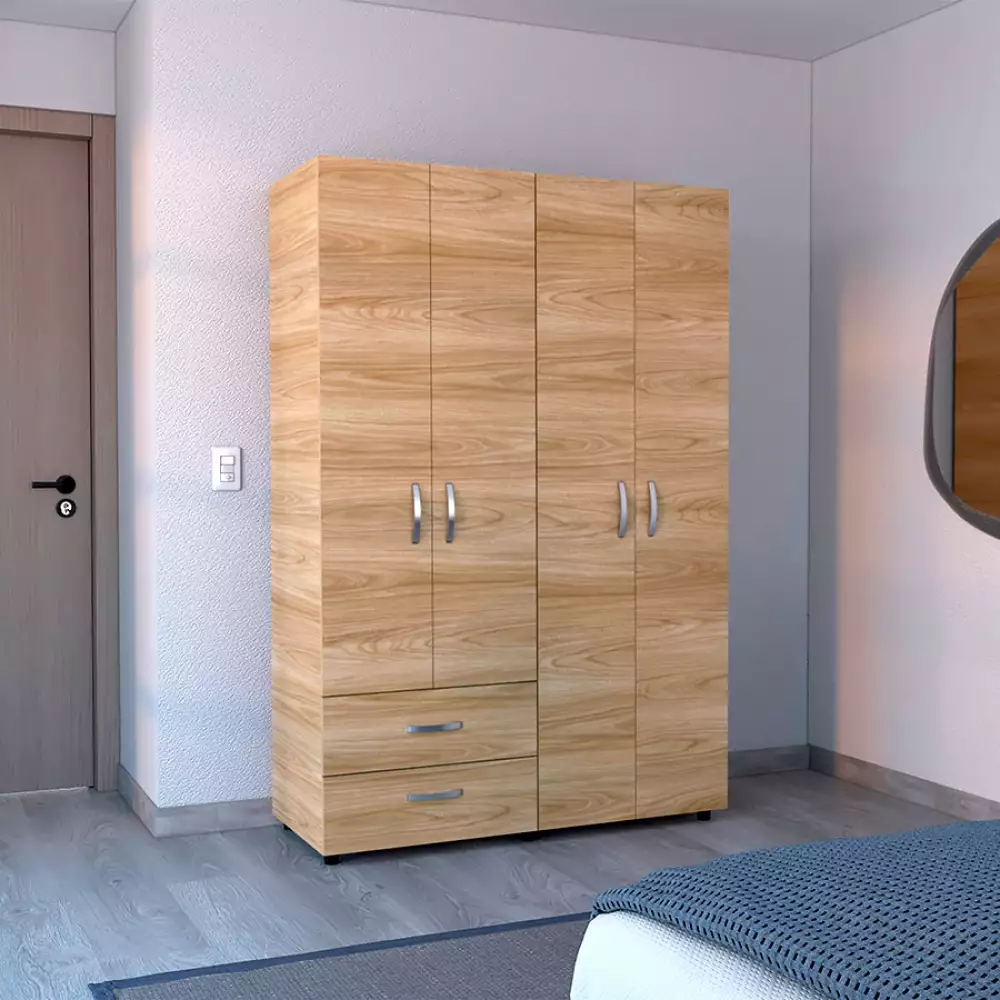 Closet Rta Design Ankora 4 Puertas 120X180X47Cm Madera Mdp Cfw