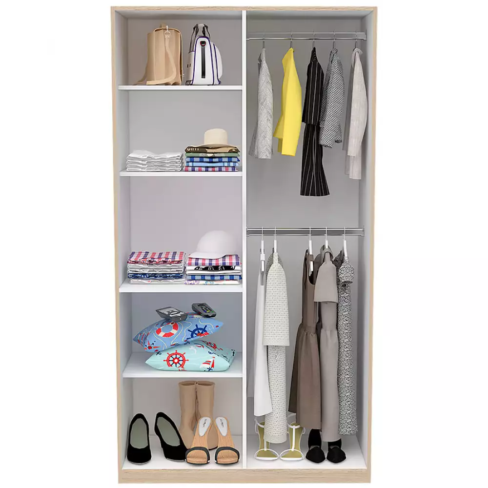 Closet Tradición Rovere Blanco 3353 185X100X50 Cm