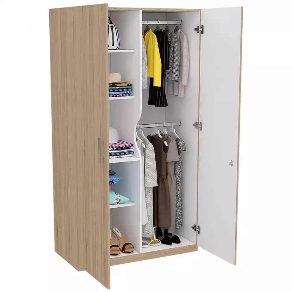 Closet Tradición Rovere Blanco 3353 185X100X50 Cm