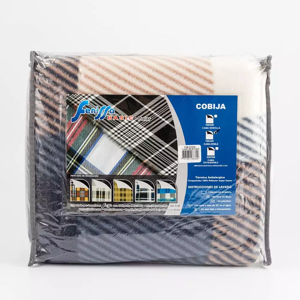 Cobija Dani Fenissa Doble Beige 100% Microfibr
