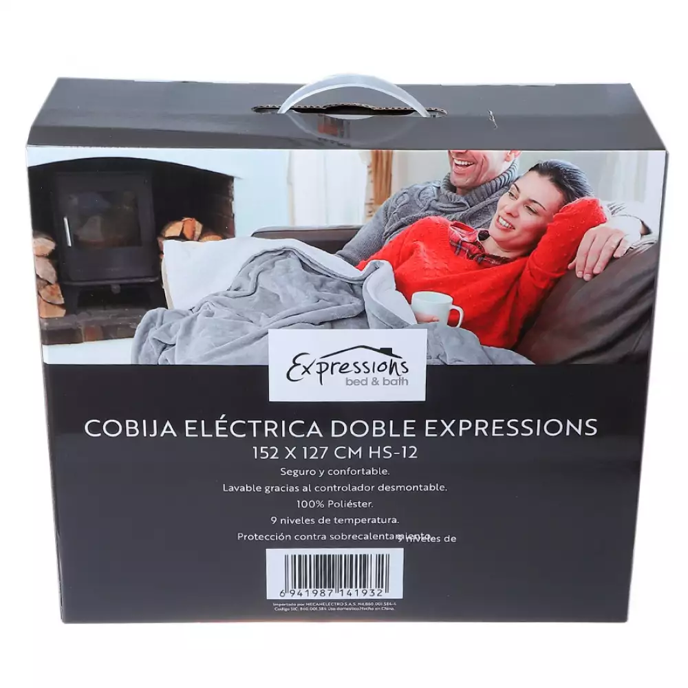 Cobija Electrica Doble Expressions 152X127 Cm Hs12