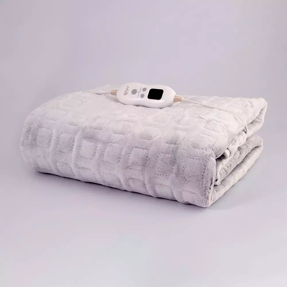 Cobija Electrica Expressions Sencillo 152X127Cm Gris Poliester