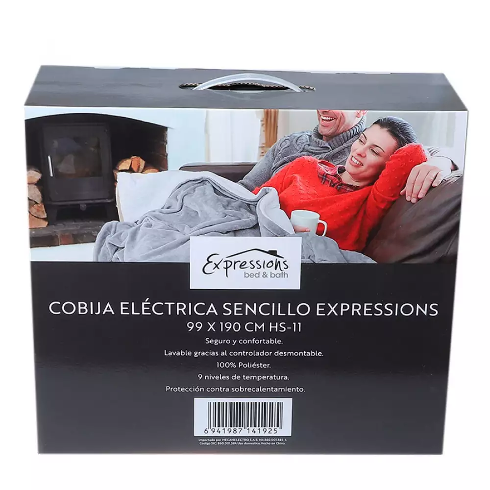 Cobija Electrica Sencillo Expressions 99X190 Cm Hs11