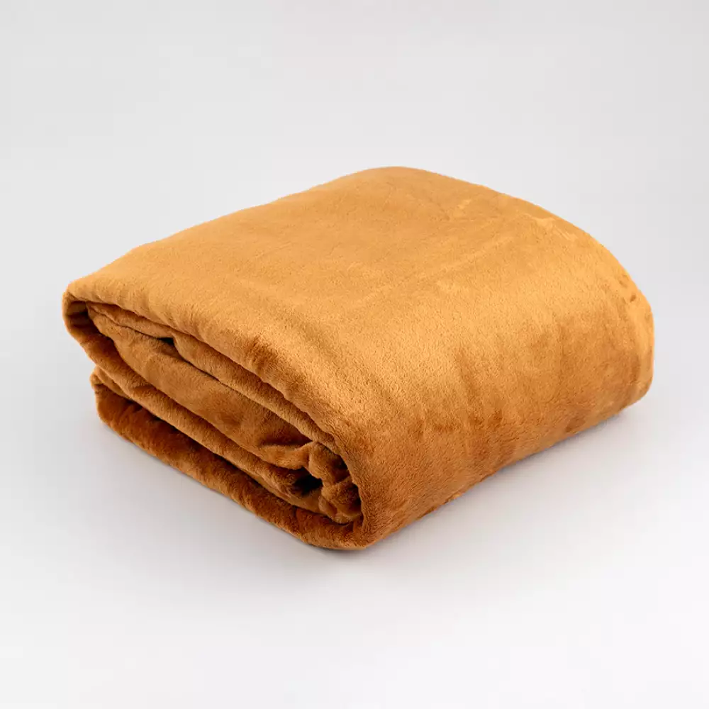 Cobija Expressions Flannel Queen 200X220Cm Camel Poliester