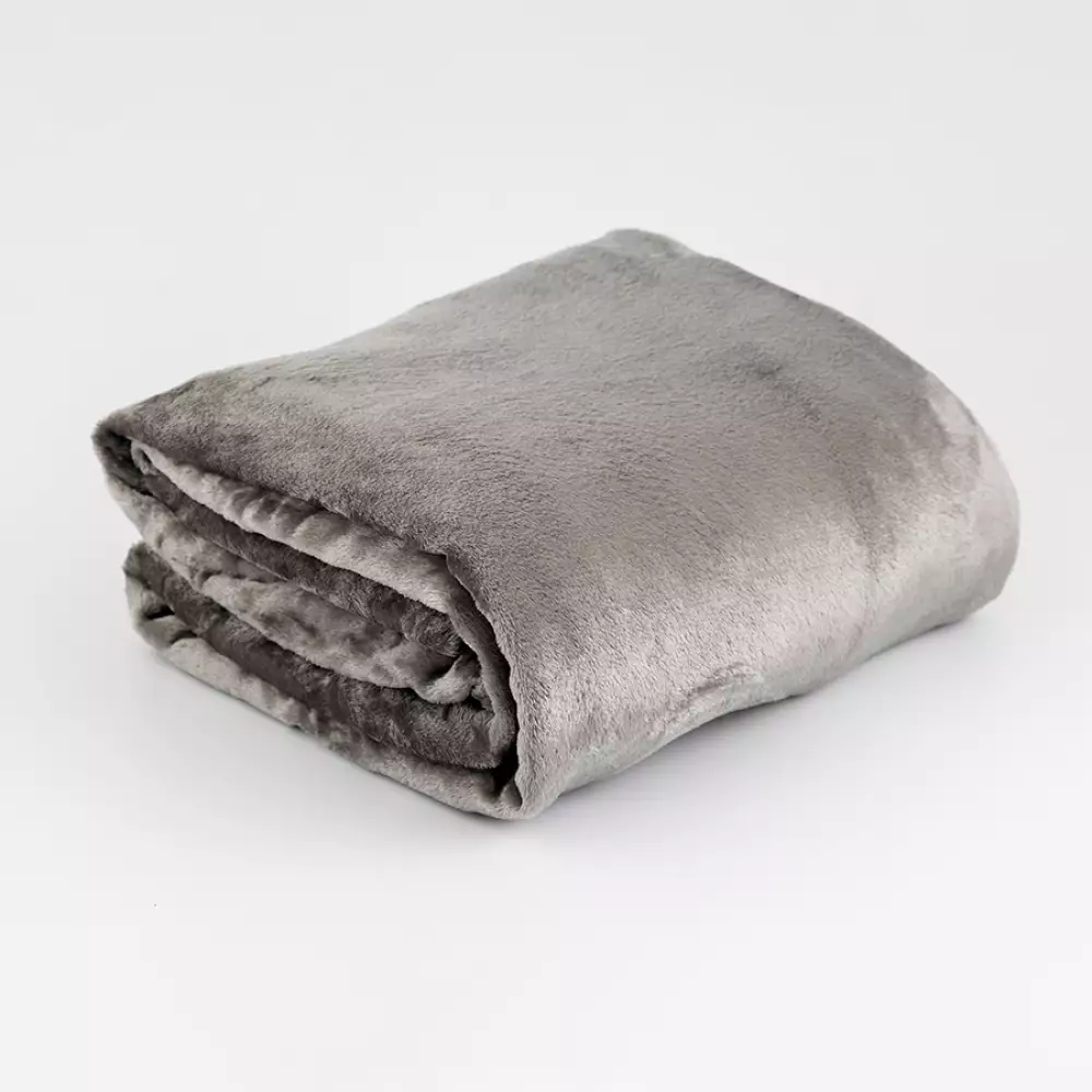 Cobija Expressions Flannel Queen 200X220Cm Gris Poliester