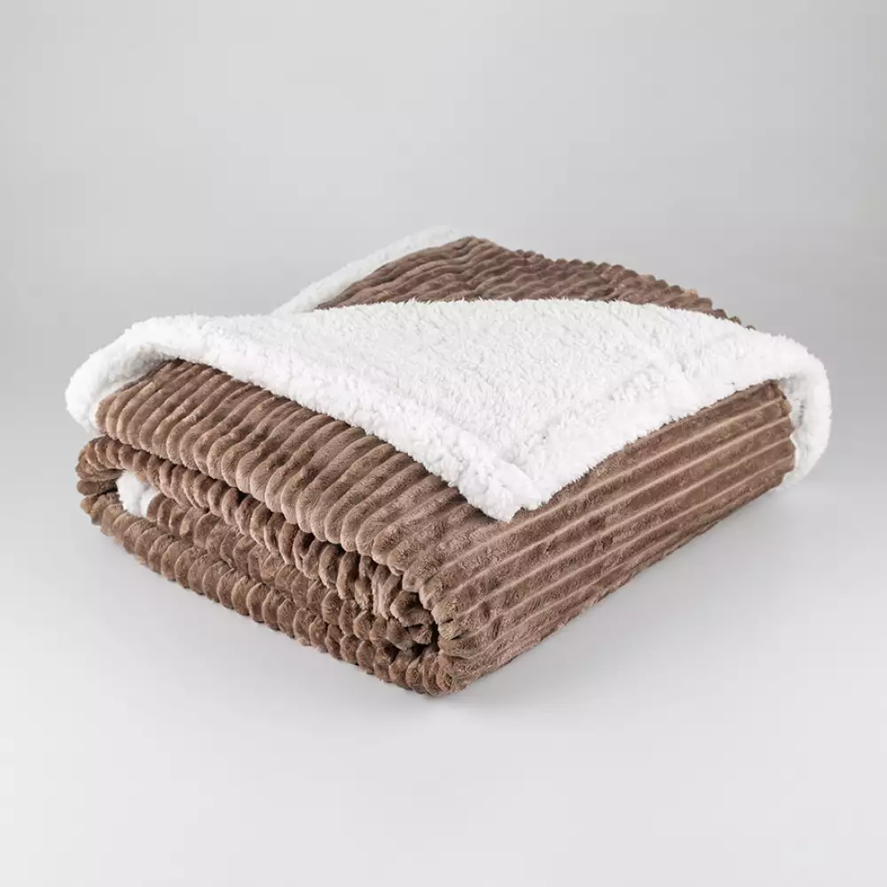 Cobija Expressions Fur Doble 200X160Cm Taupe Poliester Tbs-Str-Sh