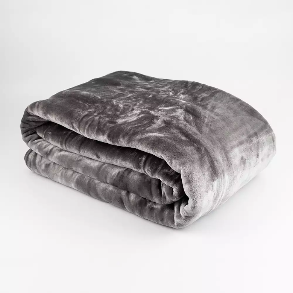 Cobija Fenissa Queen Gris 100% Microfibra