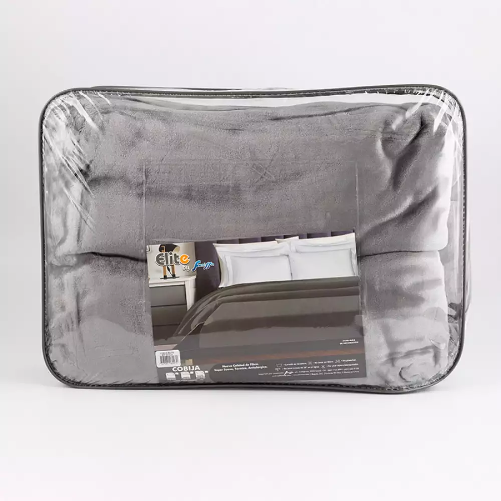 Cobija Fenissa   Sencillo  Gris  100% Microfibra