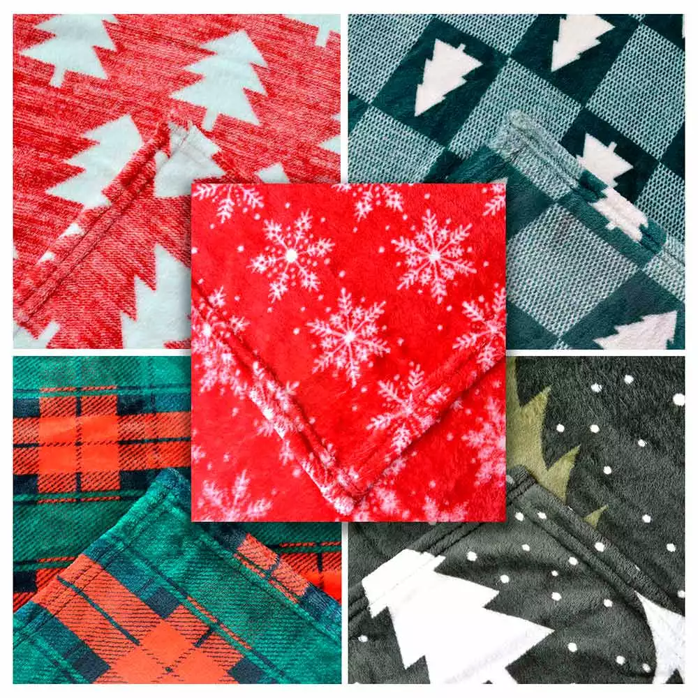 Cobija Viajera Kamuchy Flannel Sherpa Copos 130X150Cm Rojo Blanco