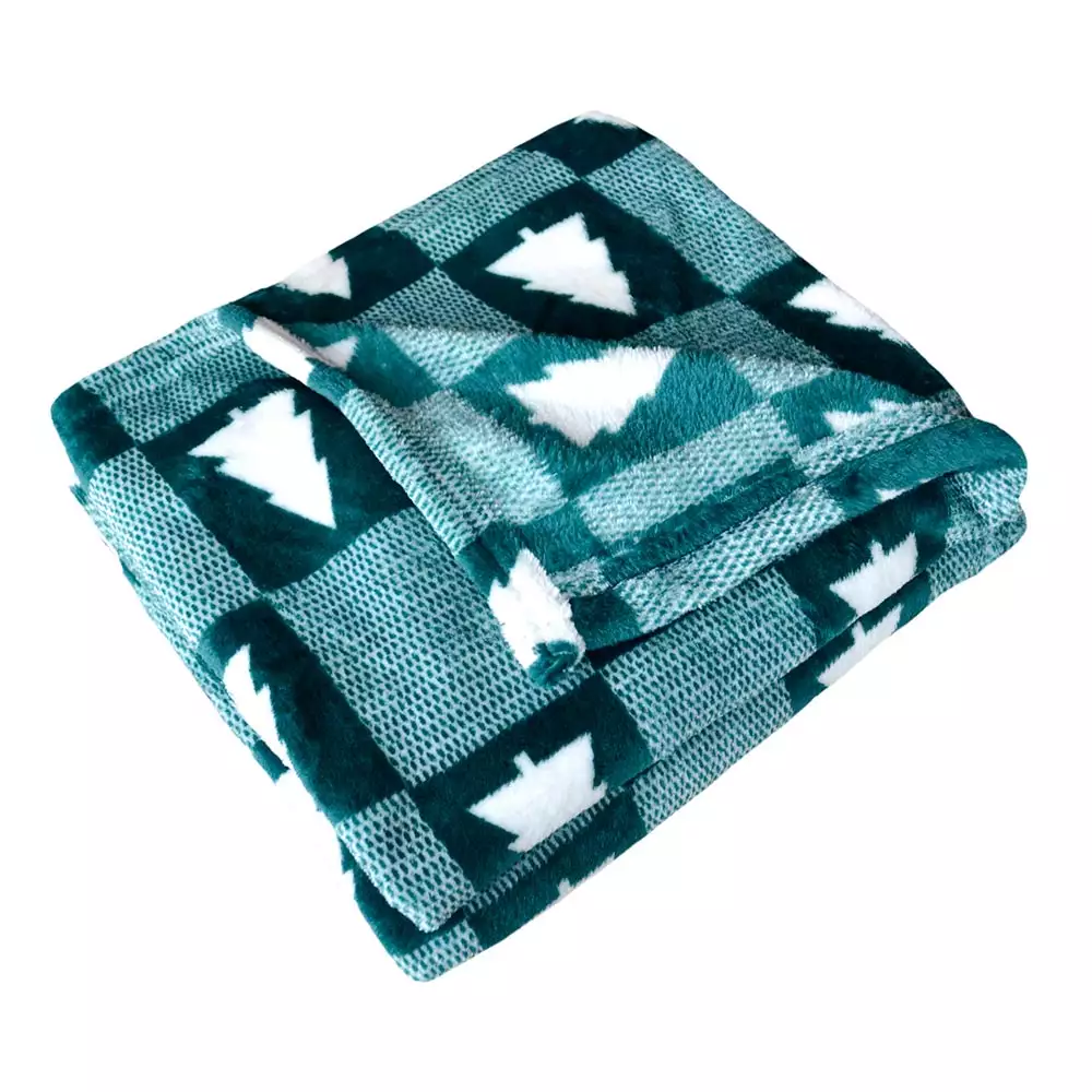 Cobija Viajera Kamuchy Flannel Sherpa Copos 130X150Cm Rojo Blanco