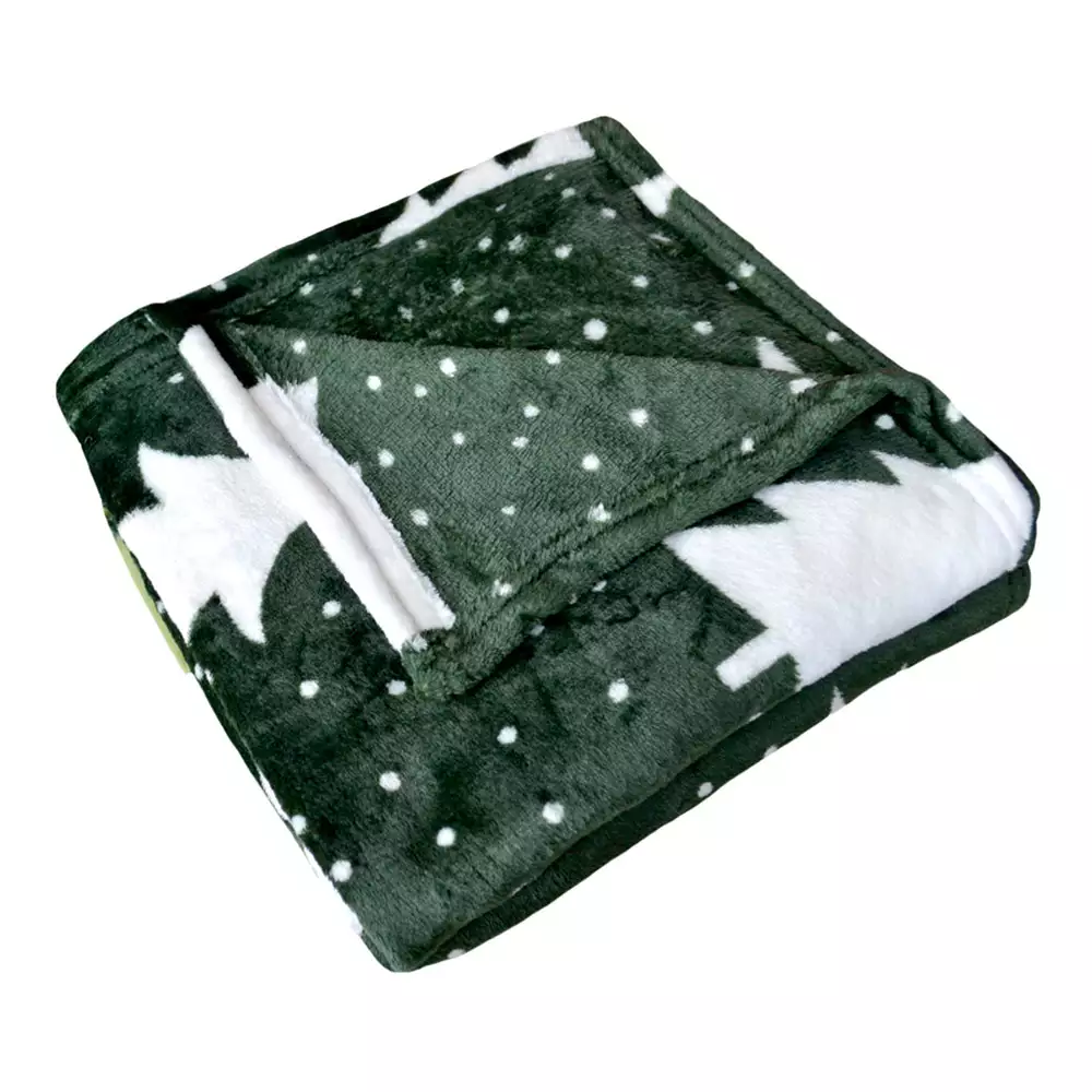 Cobija Viajera Kamuchy Flannel Sherpa Copos 130X150Cm Rojo Blanco