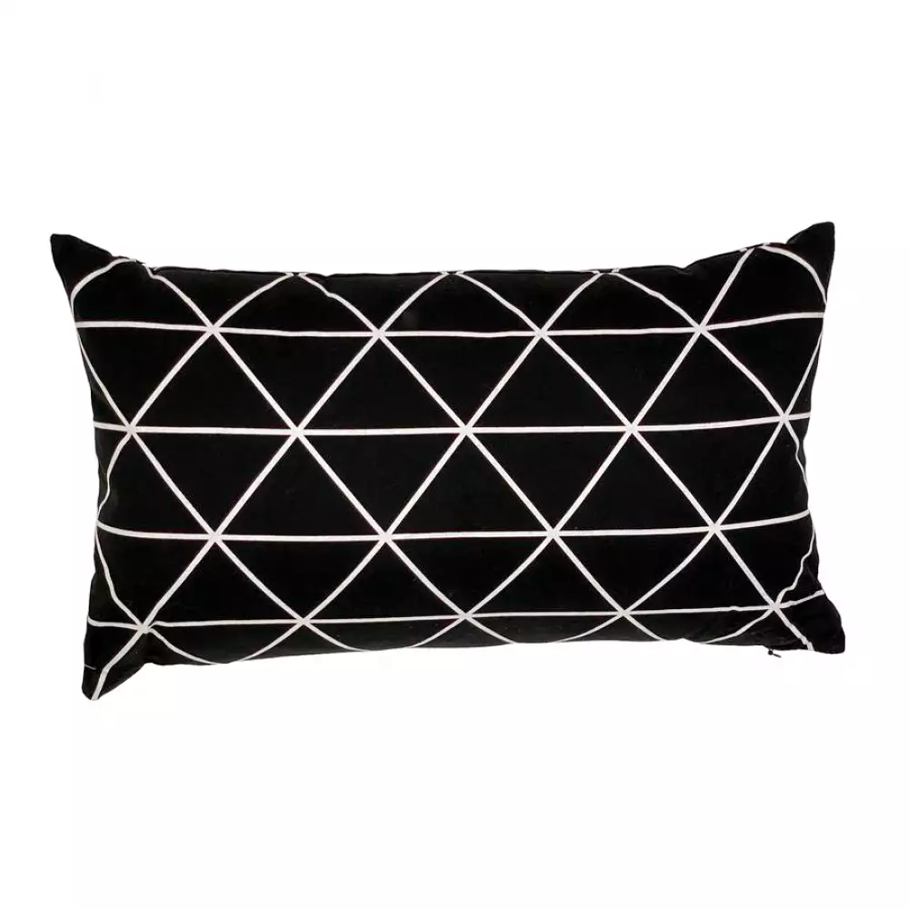 Cojin Concepts Eclectic 50x30cm Negro Algodon