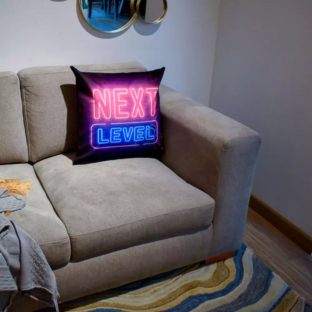 Cojin Expressions Digital 45X45Cm Negro Poliester Level