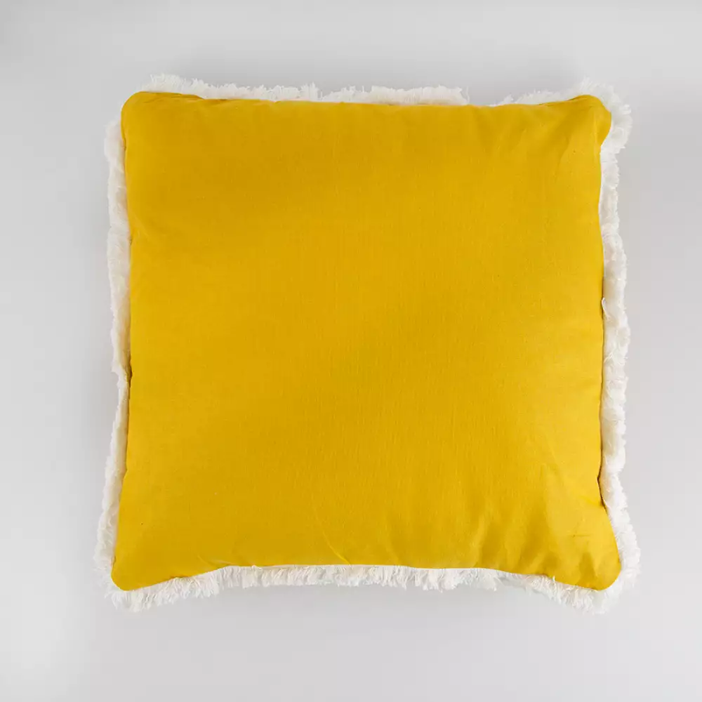 Cojin Expressions Flora 45X45Cm Amarillo Algodon Sd-3261