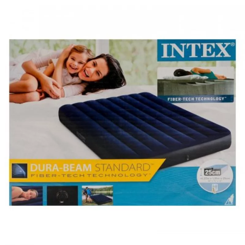 Colchón Inflable Doble Intex Azul