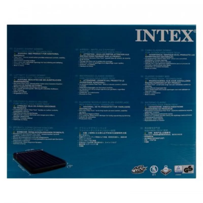 Colchón hinchable INTEX individual 76x191x25 cm