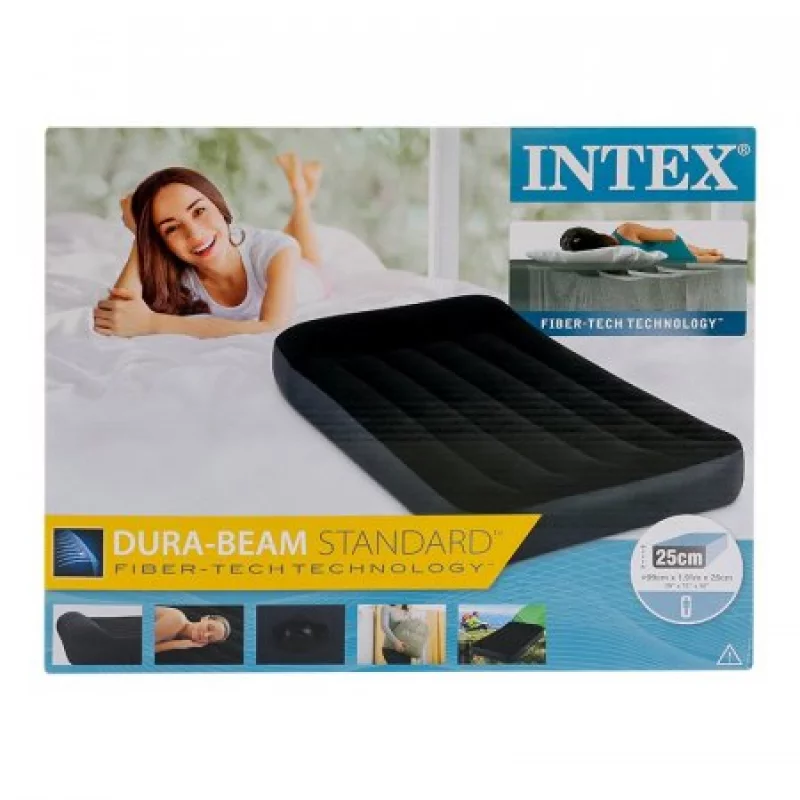 Colchón Inflable Sencillo Intex Negro