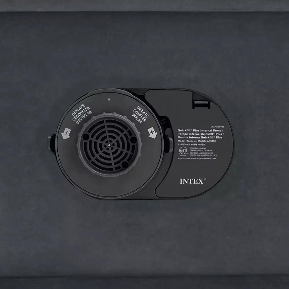 Colchon Intex Inflable Queen 1X2X25Cm Gris 272 Kg Pvc 64413Ed