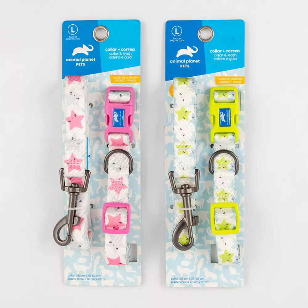 Collar + Correa Animal Planet Surtido L 3/4X14-20 5-548
