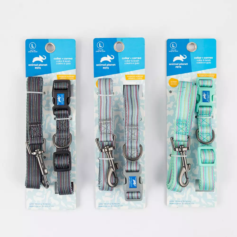 Collar + Correa Animal Planet Surtido L 3/4X14-20 5-558