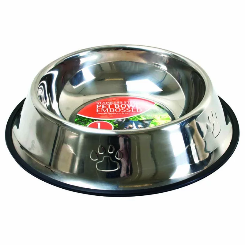 Comedero Perro 900 Ml Acero Inox Pf0410                                                     