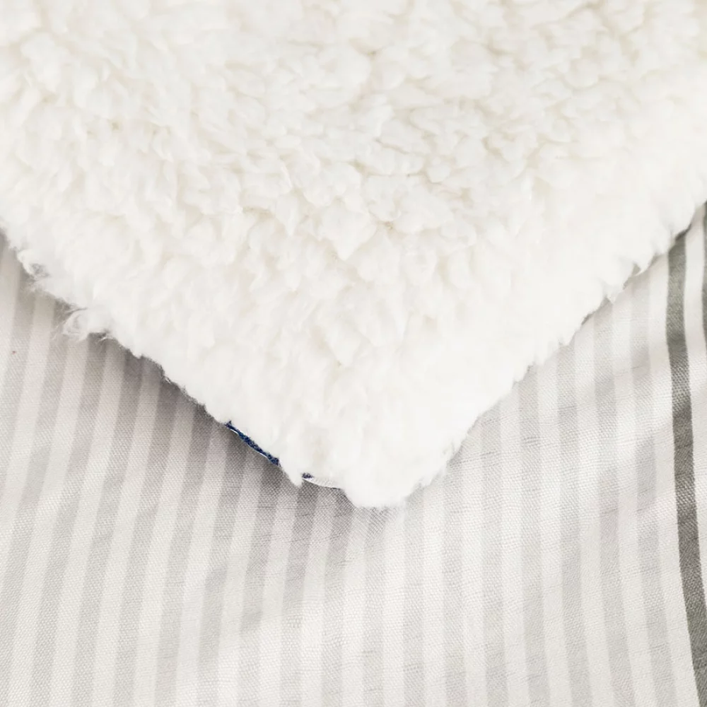 Comforter expressions sencillo ovejero stripes azul/gris xj20200071