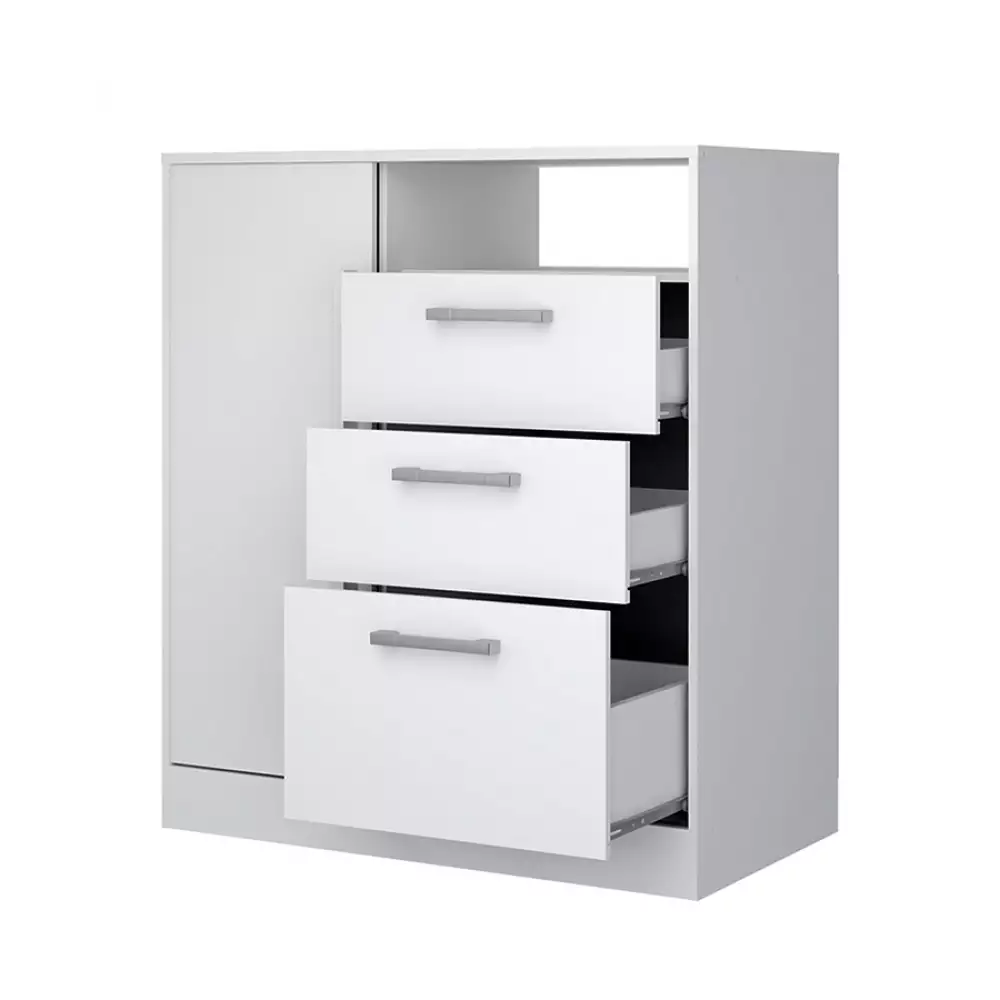 Comoda Bertolini 80X92X45Cm Blanco Mdp 57413200