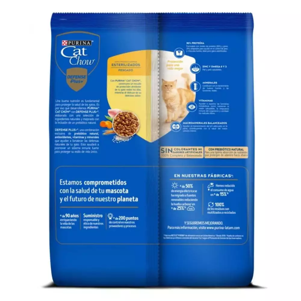 Concentrado Gato Cat Chow 1.5 Kg Pescado 12594948