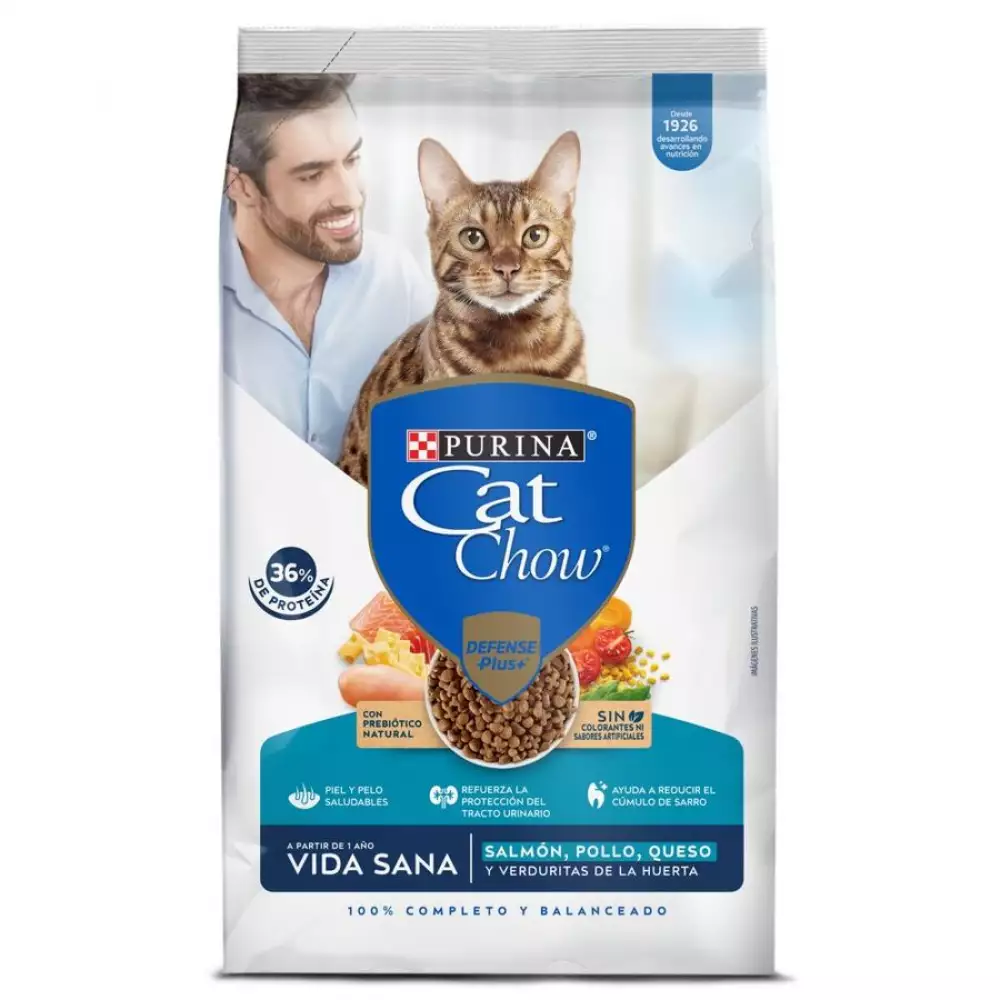 Concentrado Gato Cat Chow 12124449 1.3 Kg Salmon Adulto